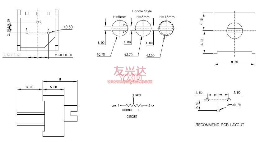 3386電位器_3386P_技術參數(shù)